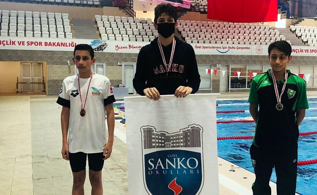 SANKO Okulları öğrencileri 27 madalya kazandı